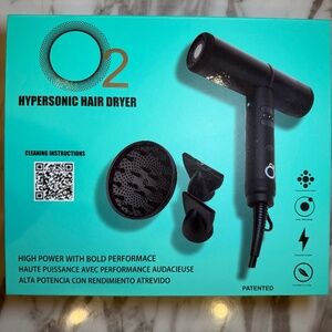 O2 Hypersonic Air 12 Hair Dryer – New in Box